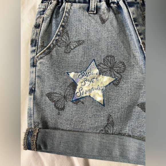 Vigoss Stretch Denim Butterfly Shorts NWT - Picture 2 of 6